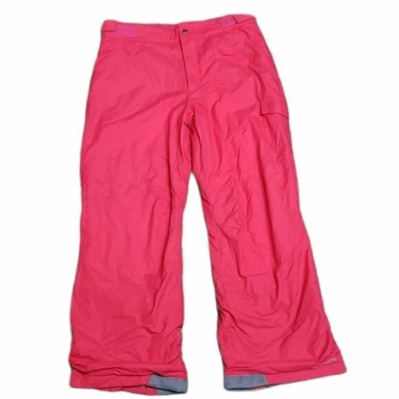 COLUMBIA GIRLS BRIGHT PINK SKI/SNOWBOARD PANTS, SIZE XL - Picture 1 of 14